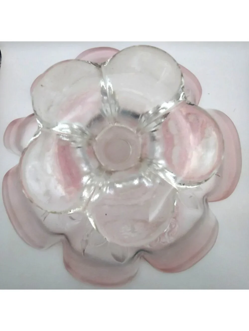 Mikasa Rosella Crystal Cake Stand Pedestal Floral Walther West Germany Vintage